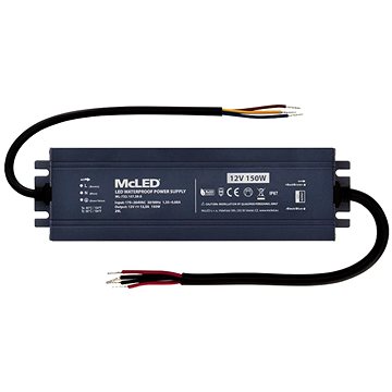 

McLED Napájecí zdroj longevity 150 W, DC12V/12.5A, IP67, hliníkový
