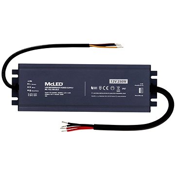 

McLED Napájecí zdroj longevity 250 W, DC12V/20.83A, IP67, hliníkový