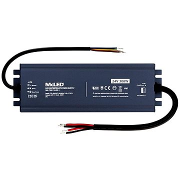 

McLED Napájecí zdroj longevity 300 W, DC24V/12.5A, IP67, hliníkový