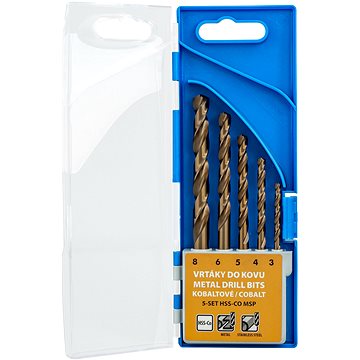

NAREX Sada vrtáků do kovu 3-8mm 5% Cobalt (5ks) 5SET HSS-Co MSP 65405604