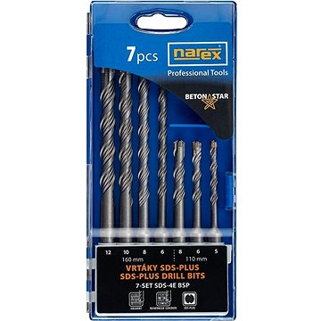 

NAREX Sada vrtáků do betonu SDS+ 4břit 5-12mm (7ks) 7SET SDS-4E BSP 65405612