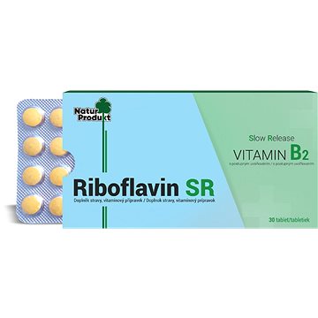 

Naturprodukt B2 Riboflavin s postupným uvolňováním, 30 tablet