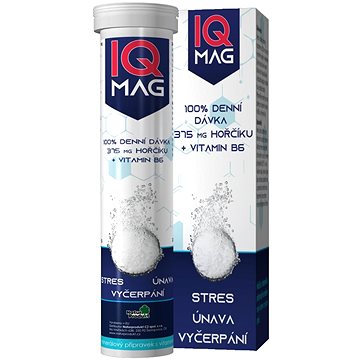 

IQ Mag hořčík 375 mg + B6 šumivé tablety