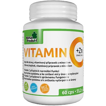 Vitamin C 500 mg + 10 mg zinku - Vitamín C