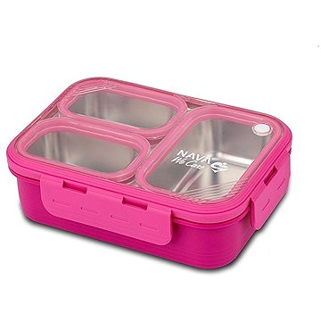 NAVA Greece Nerezový bento box 800 ml - magenta