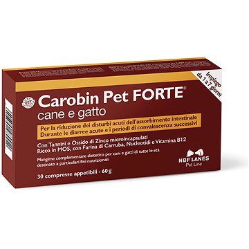 

NBF Lanes carobin pet forte pes a kočka 30 kps podpora v případě akutního průjmu