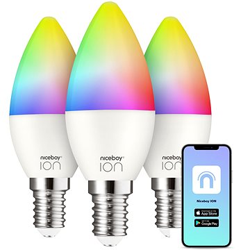 

Niceboy SmartBulb RGB E14, 6 W, set 3 ks