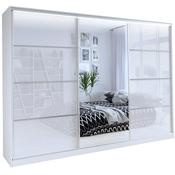 

Nejlevnější nábytek Litolaris 280 se zrcadlem, bílý lesk