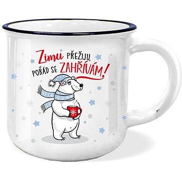 

Nekupto Vánoční dárkový hrnek Zimu přežiju, pořád se zahřívám!