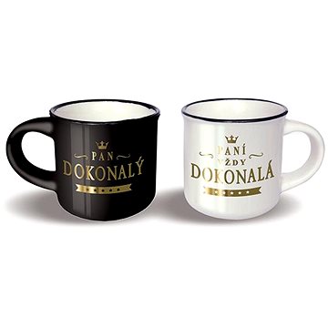 

Nekupto Mini hrnečky pro pár Paní dokonalá a Pan dokonalý