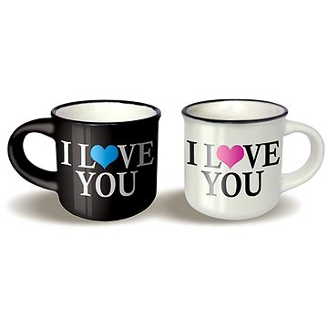 

Nekupto Mini hrnečky pro pár I love you