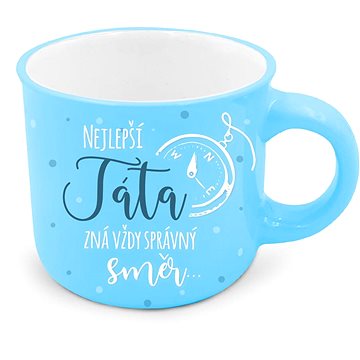 

Nekupto Dárkový mini hrneček Nejlepší táta zná vždy správný směr