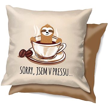 

Nekupto Vtipný polštář Sorry, jsem v pressu…