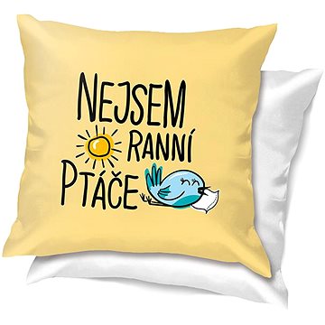

Nekupto Vtipný polštář Nejsem ranní ptáče