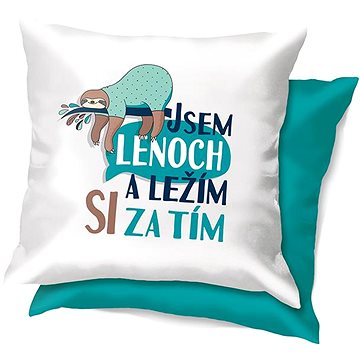 

Nekupto Vtipný polštář Jsem lenoch a ležím si za tím