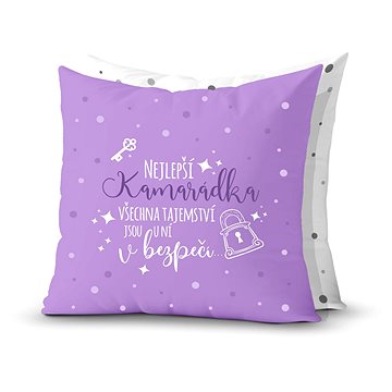 

Nekupto Dárkový polštář Nejlepší kamarádka - všechna tajemství jsou u ní v bezpečí