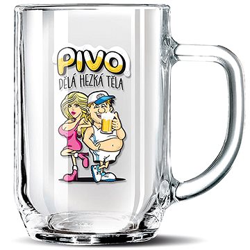 

Nekupto Dárkový půllitr Pivo dělá hezká těla