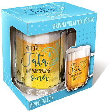 

Nekupto Sklenice na pivo Nejlepší táta zná vždy správný směr