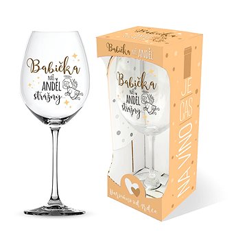 

Nekupto Sklenice na víno Babička - náš anděl strážný