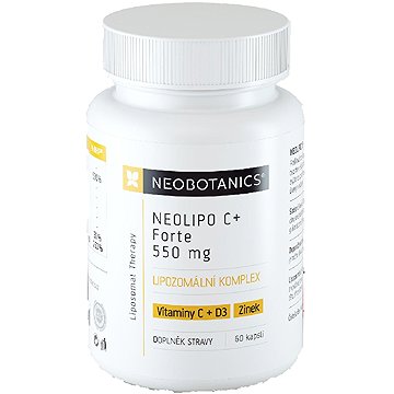 

Neobotanics Neolipo C + D + Zn forte, lipozomální vitamin C, 60 kapslí