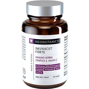 

Neobotanics Imunacut Forte, immuno herbal complex s vitamínem C, 60 kapslí