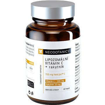 

Neobotanics Lipozomální vitamin C + Rakytník, 60 kapslí