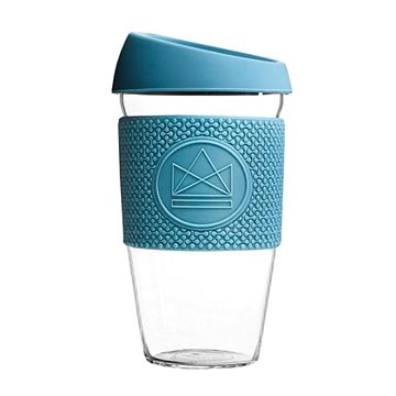 

Neon Kactus Skleněný hrnek na kávu 450 ml modrý