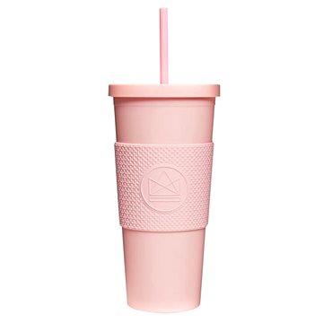 

Neon Kactus Pohár na pití s brčkem 625 ml růžový
