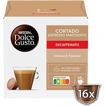 

NESCAFÉ® Dolce Gusto® Cortado Decaffeinato - 16 kapslí