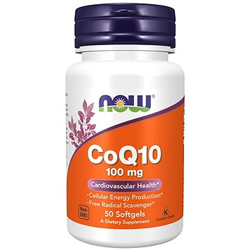

NOW Foods CoQ10 100mg (Koenzym Q10), 50 softgel kapslí