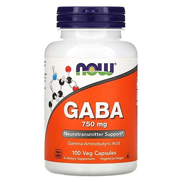 

NOW Foods GABA 750 mg, 100 veg kapslí