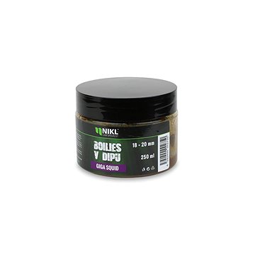 

Nikl Boilies v dipu Giga Squid 250 g 18 + 20 mm