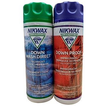 

NIKWAX sada Down Wash.Direct a Down Proof (300 + 300 ml)