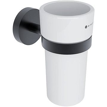 

Nimco Unix Držák na kartáčky, černý, nádobka keramická UNC 13058KN-90