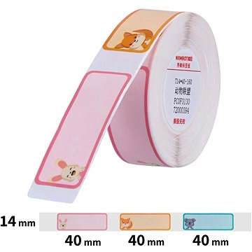 

Niimbot štítky T 14x40mm 160ks Zvířátka pro D11, D11-M, D110, D110-H