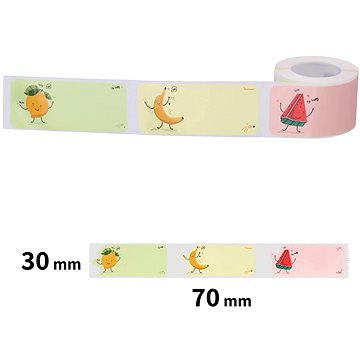 

Niimbot štítky T 30x70mm 110ks Ovocná party pro B21, B21S, B3, B1S