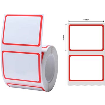 

Niimbot štítky T 40x30mm 230ks Červený rámeček pro B21, B21S, B3, B1S