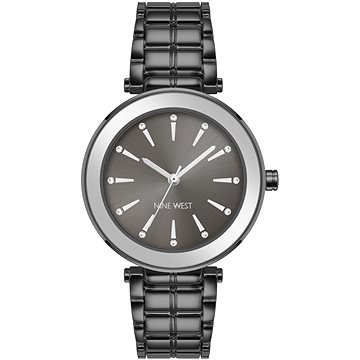 

Nine West dámské hodinky kulaté černé NW/3021GYGY