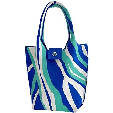 

ANNAM Tote bag přes rameno modré skvrny 45 × 28 cm