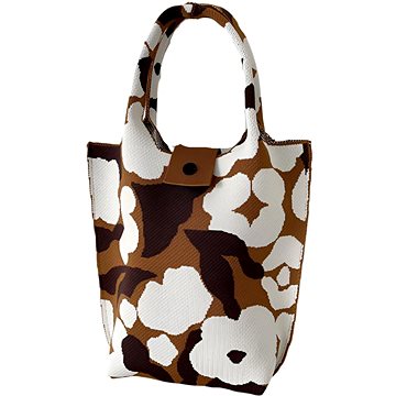 

ANNAM Tote bag přes rameno květy hnědá 45 × 28 cm