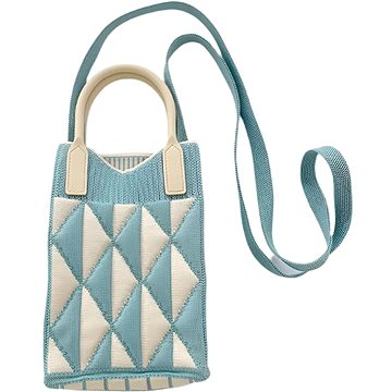 

ANNAM Mini taška crossbody světle modrý trojúhelník 25 × 11 cm