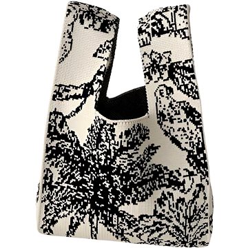 

ANNAM Tote bag černo-bílá 34 × 20 cm