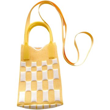 

ANNAM Mini kabelka/taška žlutá diamanty 25 × 11 cm