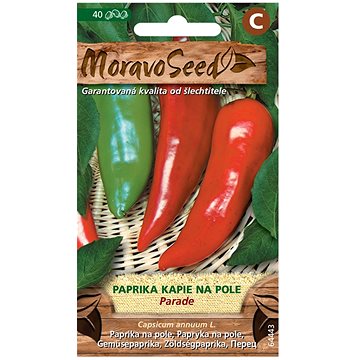 

MORAVOSEED CZ Paprika zeleninová raná PARADE, na pole, typ Kapie