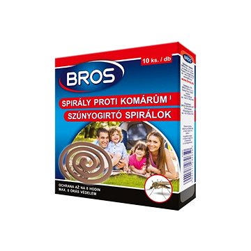

BROS Insekticid - spirály proti komárům, 10 ks