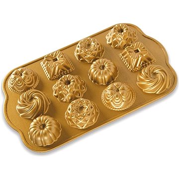 

NW Mini bábovky Premium gold plát s 12 formičkami 1,2 cup zlatá