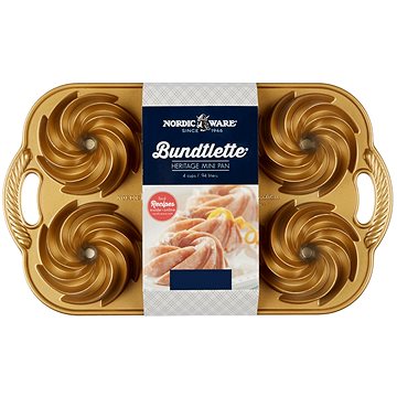 

NW Mini bábovky Heritage plát se 6 formičkami 4 cup zlatá