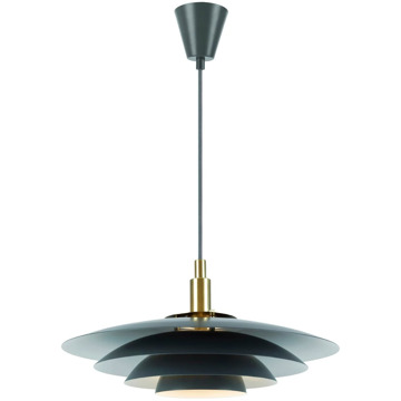 

NORDLUX Bretagne závěsný lustr v severském designu, 380 × 170 mm, G9, 25 W, šedý