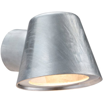 

NORDLUX Venkovní nástěnné světlo Aleria IP44, 115 × 107 mm, 35 W, galvanizovaná ocel