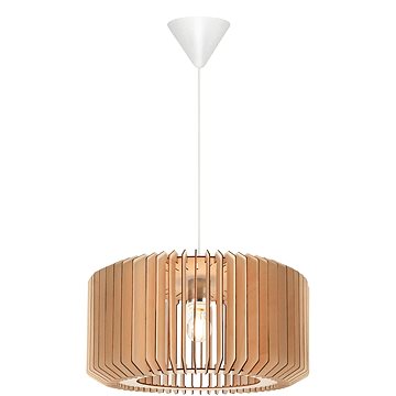 

Nordlux Asti dřevěný lustr s lamelami, 500 × 250 mm, 40 W, hnědý